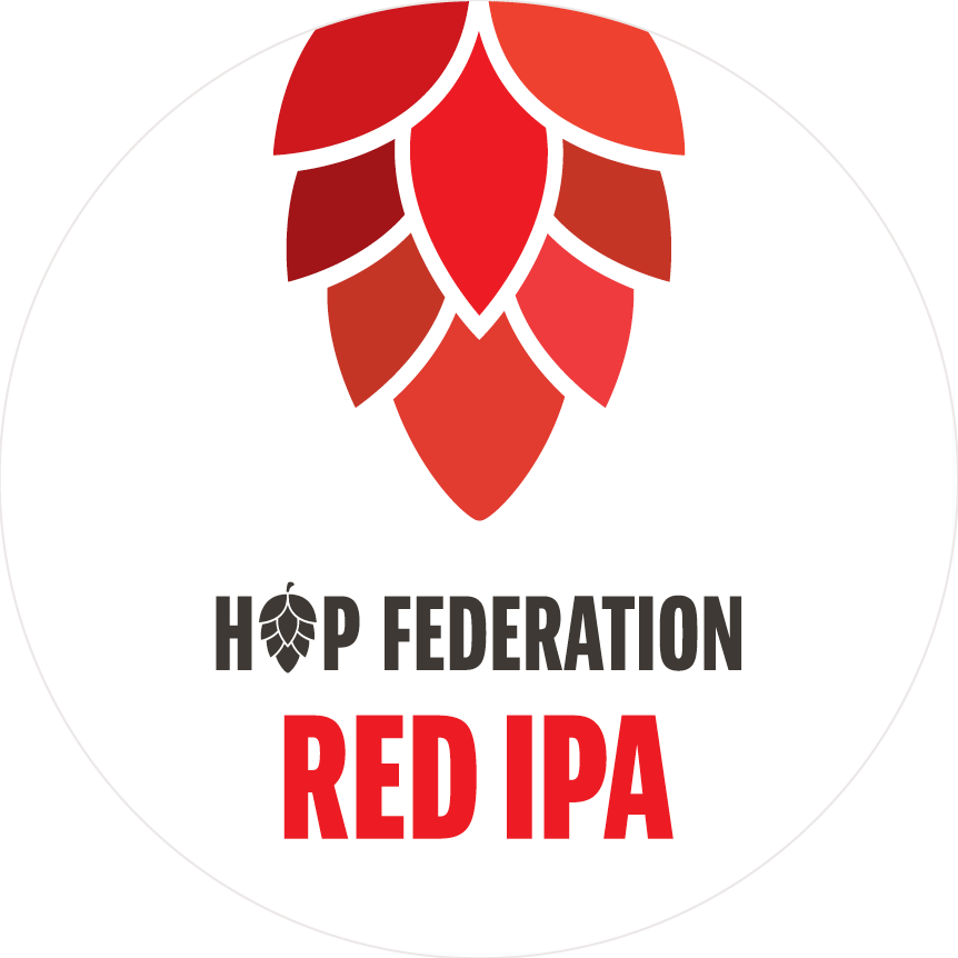 Red Ipa V=1467073734 - Hop Federation Logo (862x862), Png Download