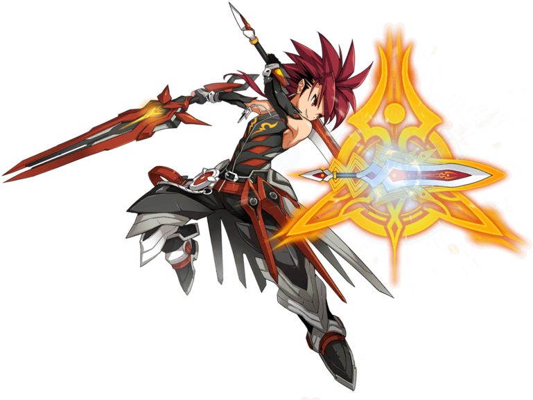 Infinity Sword Elsword, Mecha Suit, Armor Concept, - Elsword Infinity Sword Chibi (800x585), Png Download
