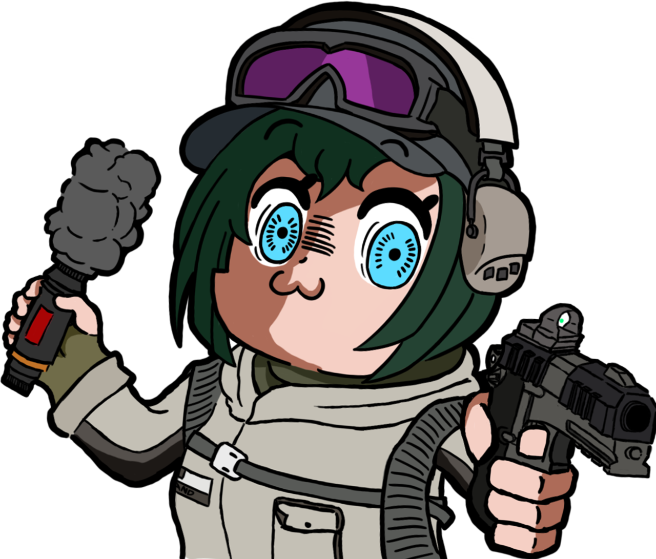 I Drew Ela In The Style Of Pop - Rainbow Six Siege Drawings Pngs (1280x1091), Png Download