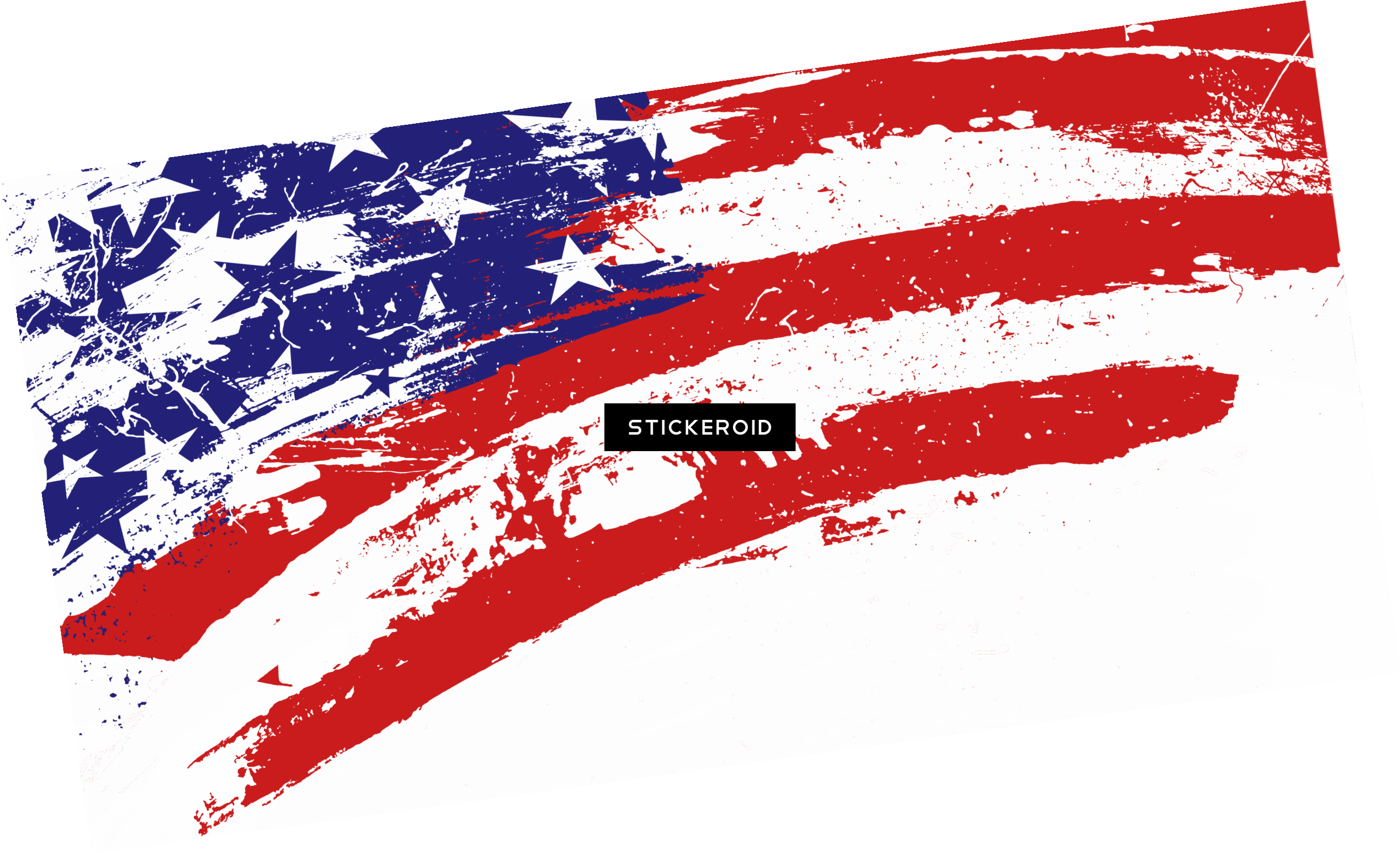 America Flag High-quality - Art American Flag Banner (2636x1611), Png Download