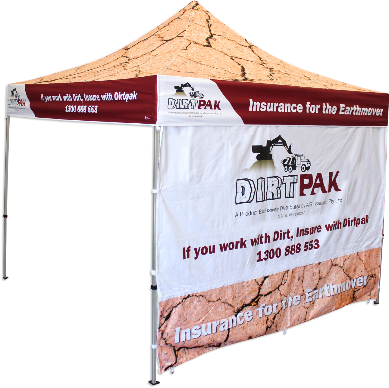 The Cracked-earth Texture Shows Up Great On A Professionally - Canopy (1500x1389), Png Download