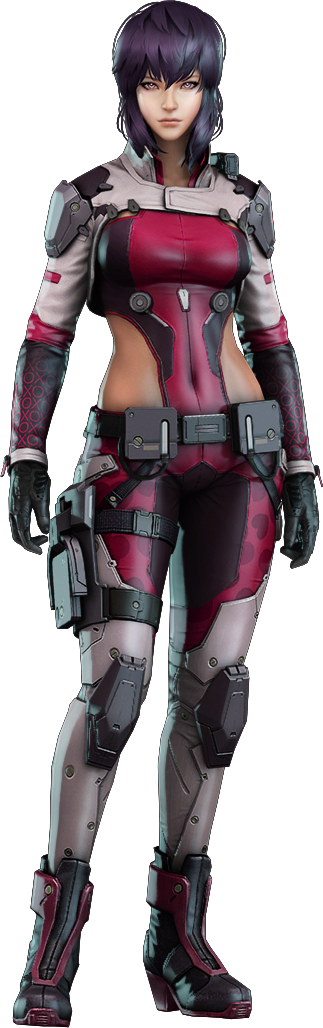 Ghost In The Shell - Ghost In The Shell First Assault Motoko (323x1028), Png Download