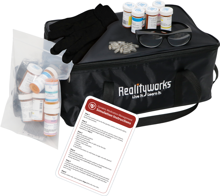 Geriatric Medication Management Simulation Kit - Management (900x900), Png Download