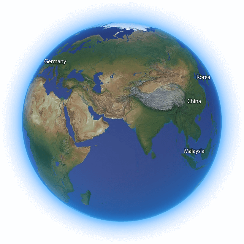 R&d Network 4 Countries Earth Image - Earth (822x822), Png Download