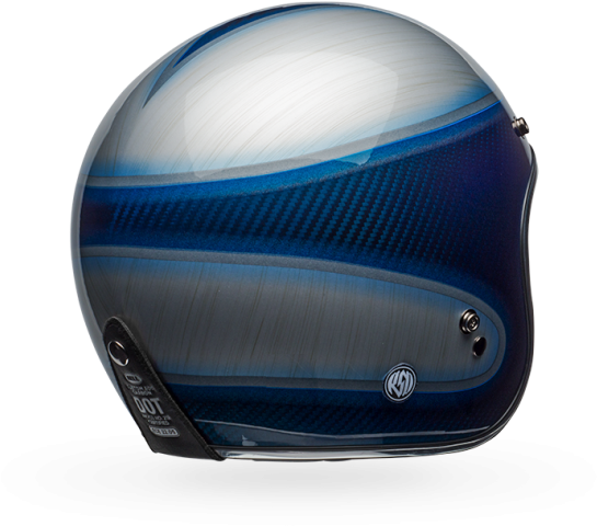 Bell Ps Custom500 Crbn Rsd Jager Candy Blu M - Bell Custom 500 Carbon Rsd Jager Helmet Medium Blue/silver (600x600), Png Download