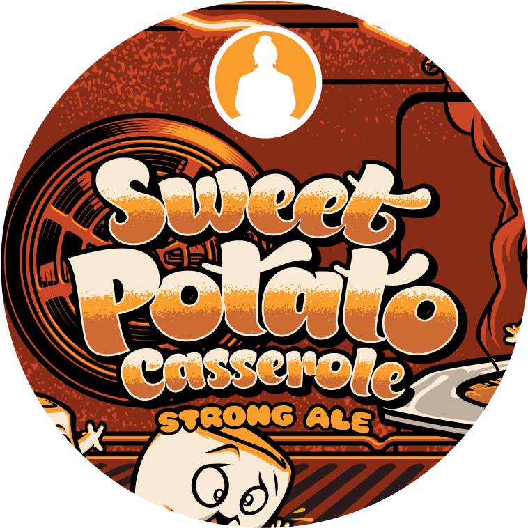 Tapsticker Sweetpotatocasserole - Brewery (825x825), Png Download