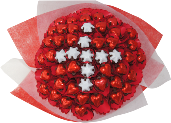 Swiss Flag Chocolate Bouquet Large - Chocolate (600x600), Png Download