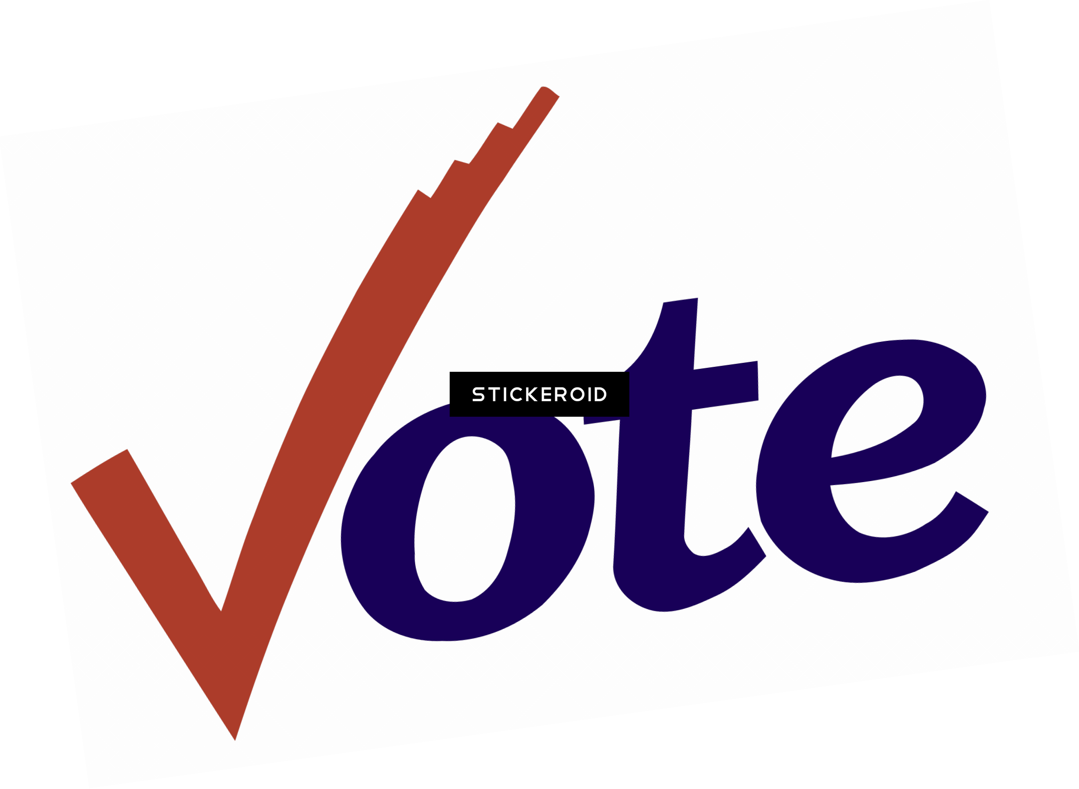 Je Vote - Vote Check Mark Png (2162x1581), Png Download