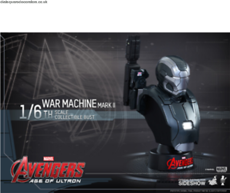 Most Popular Hot Toys Avengers - Avengers 2: Age Of Ultron - War Machine Mark Ii 1:6 (800x785), Png Download