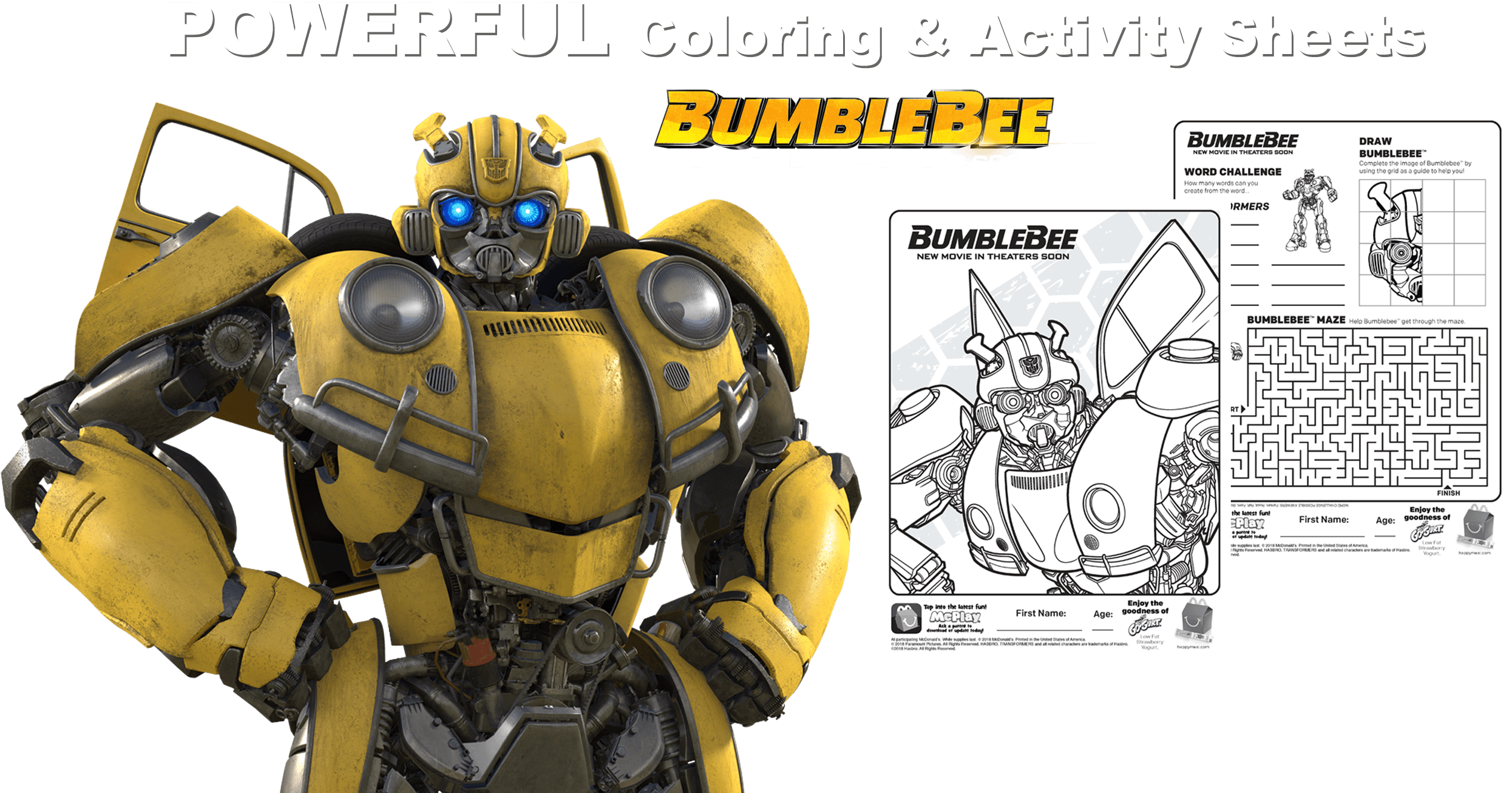 Check Out The Mcdonalds Site Dialga And Palkia Toys - Bumblebee (2880x1400), Png Download