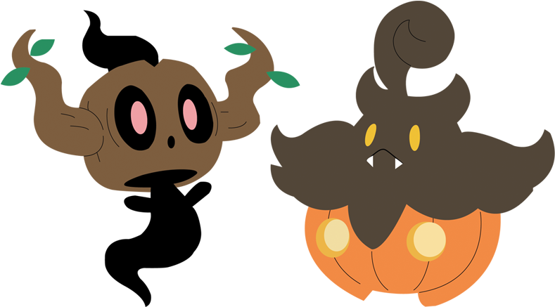Phantump & Pumkaboo - Trained What I Expected (844x488), Png Download