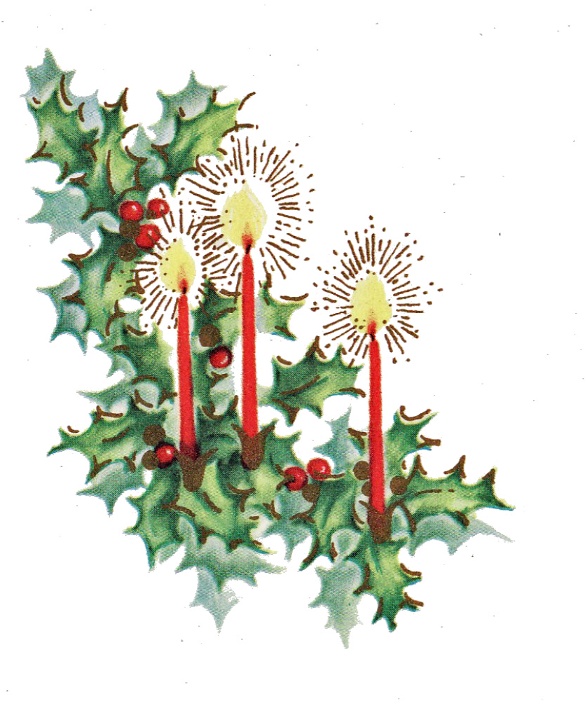 Vintage Christmas Images - Floral Design (842x1024), Png Download