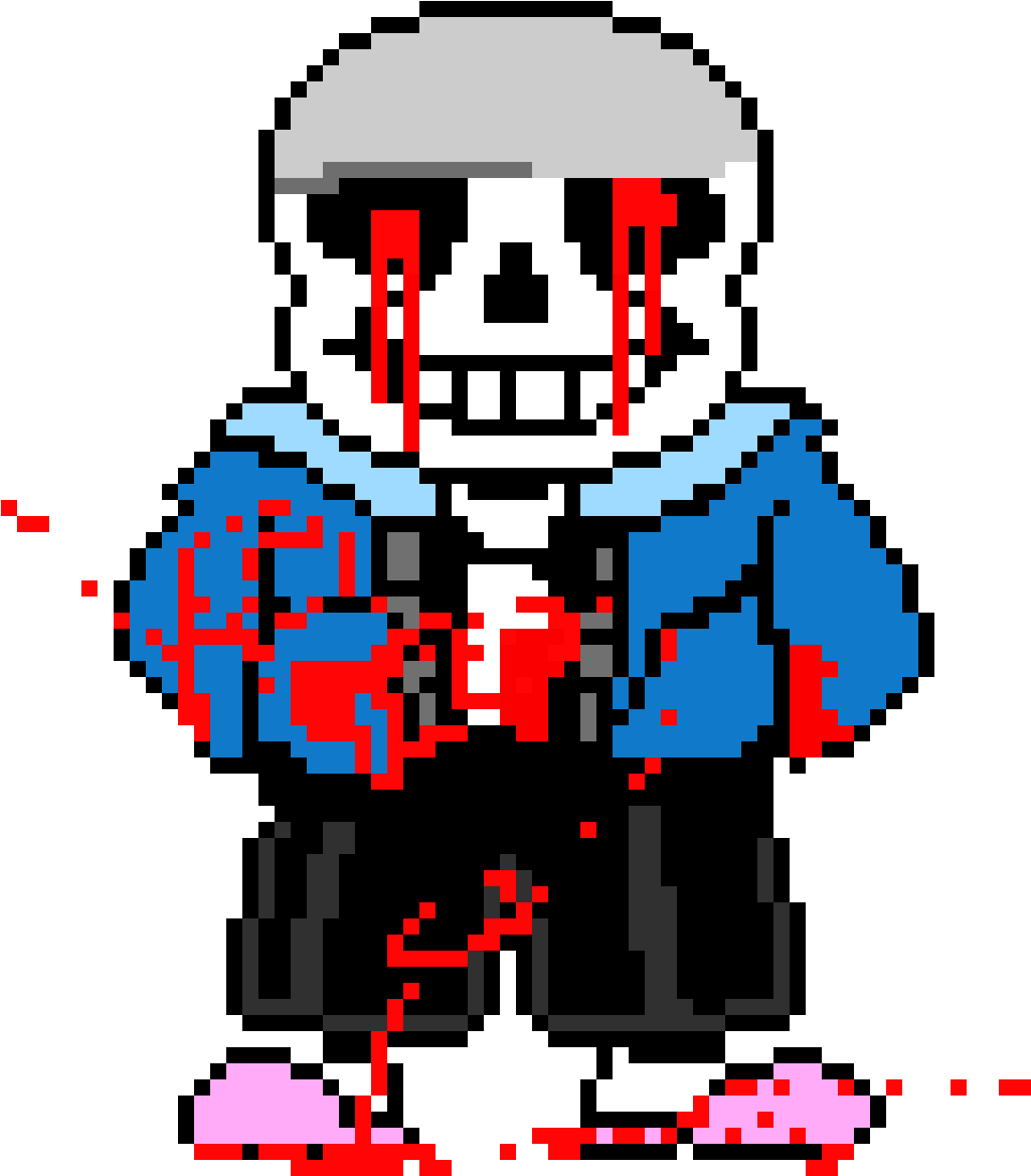 Custom sans head came from add a model pixel art