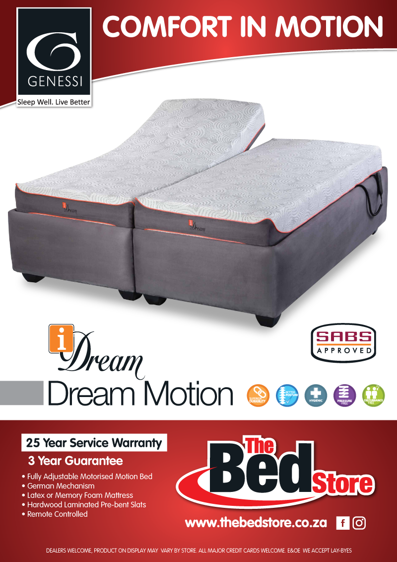 40539 The Bed Store Idream Genessi Motion Bed A0 Poster (800x1131), Png Download