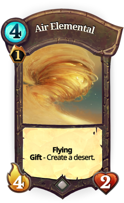 5/3 And Flying Is Arguably Worth 4 And A Land - Faeria Wind Elemental (720x720), Png Download