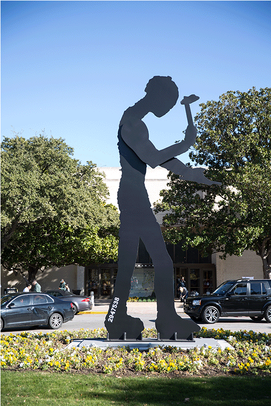 Raymond And Patsy Nasher Collection, Nasher Sculpture - Hammering Man (800x800), Png Download
