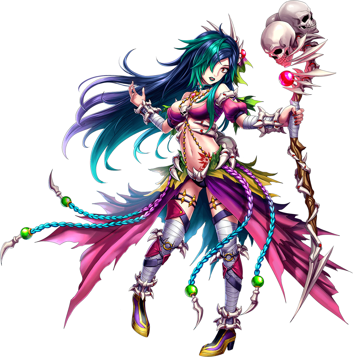 Navi Chara80081 4 - Brave Frontier Nimune Npc Art (1250x1262), Png Download