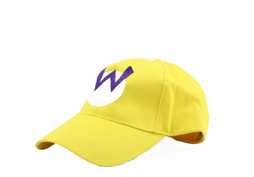 Wario W Logo Yellow Baseball Cap (1000x1231), Png Download