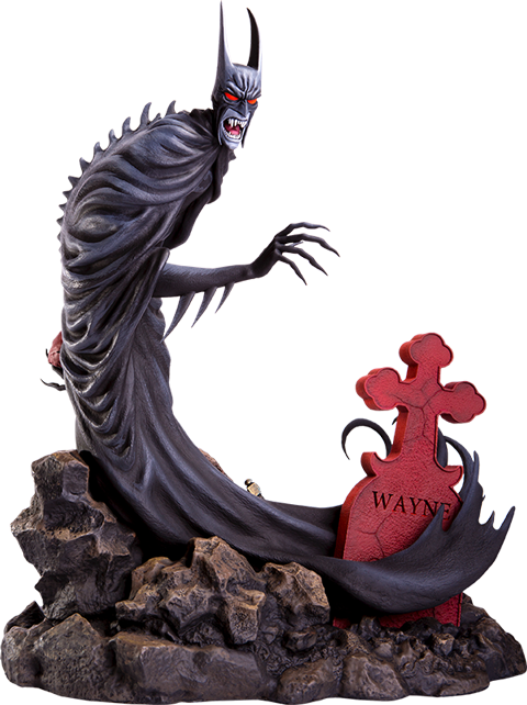 15" Dc Comics Statue Batman Red Rain - Batman Red Rain Statue (480x642), Png Download