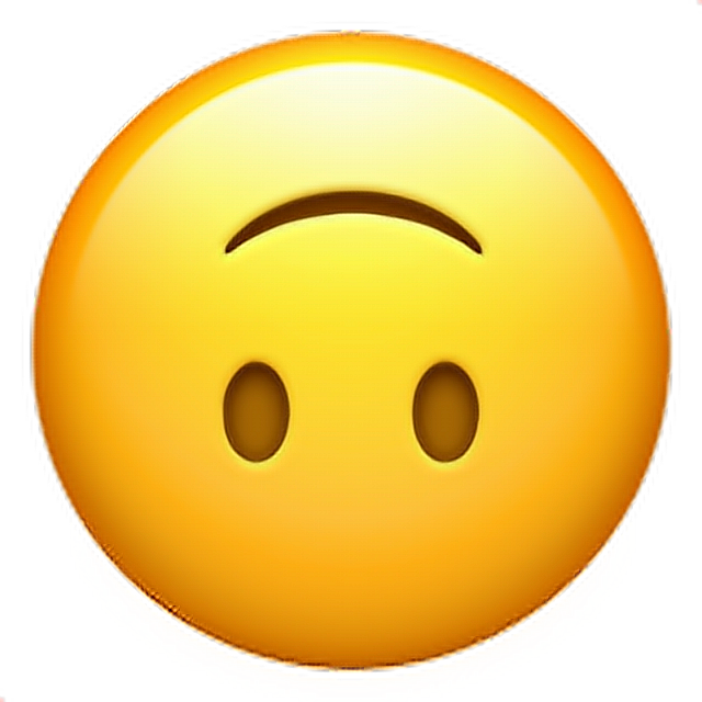 ❁ Upside Down Face Emoji 🙃 Upsidedown Smile Emoji - Emoji (640x640), Png Download