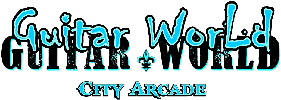 Guitar World City Arcade - Guitar (1008x359), Png Download