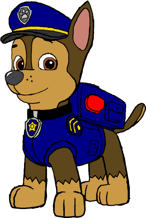 Pzufxnl - Chase Paw Patrol Cartoon (510x750), Png Download