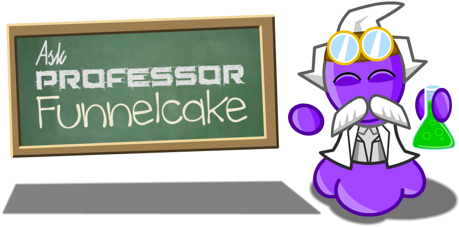 Ask Professor Funnelcake - Cartoon (920x455), Png Download