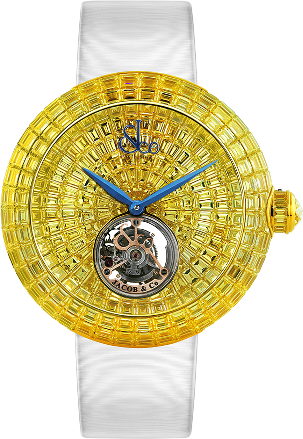 Brilliant Flying Tourbillon Yellow Sapphire (700x895), Png Download