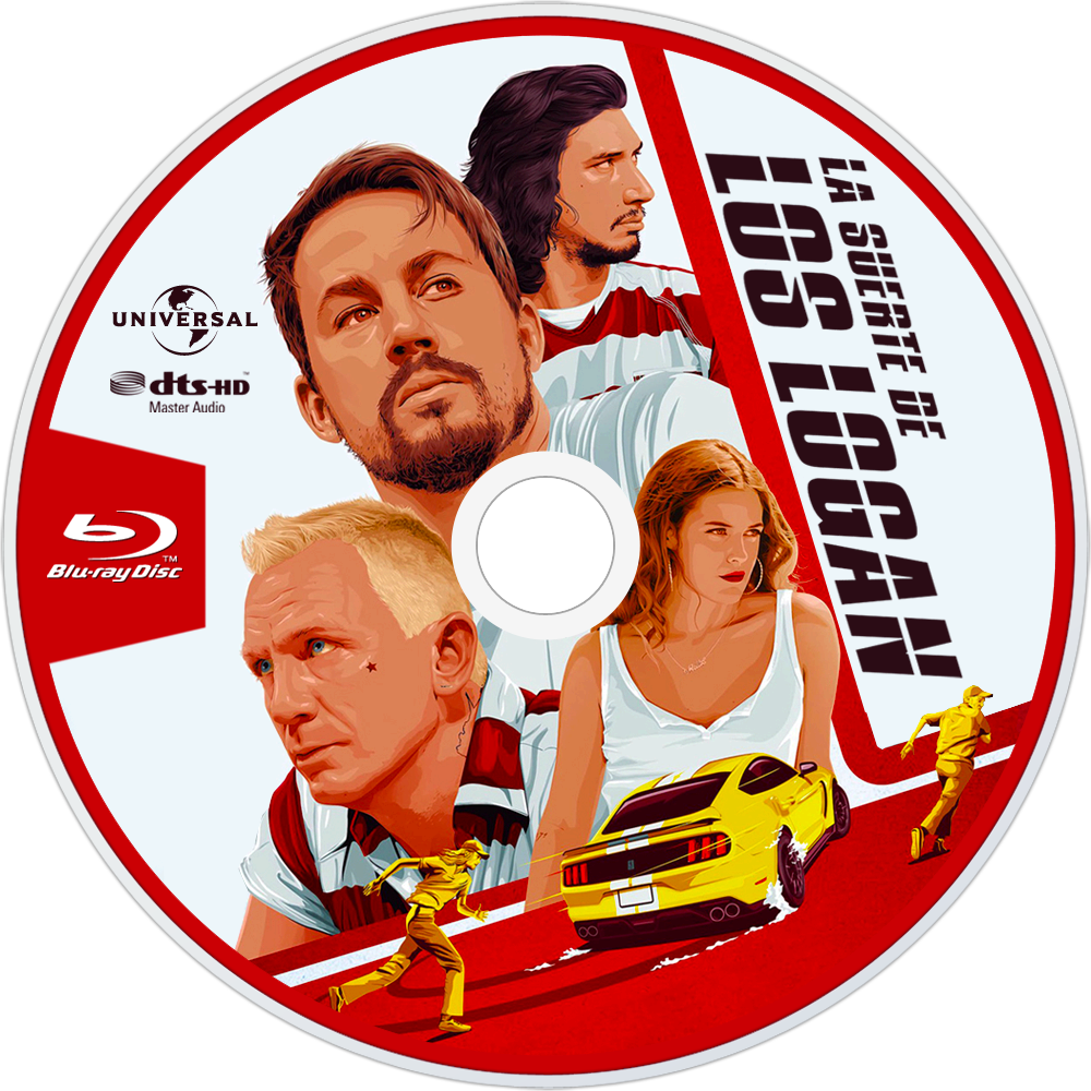 Logan Lucky Bluray Disc Image (1000x1000), Png Download
