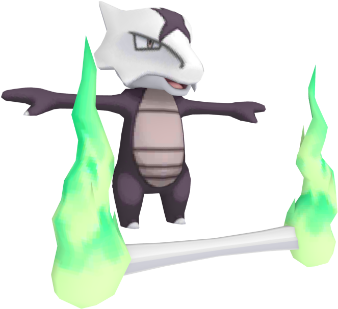 Download Zip Archive - Pokemon Marowak Model (750x650), Png Download