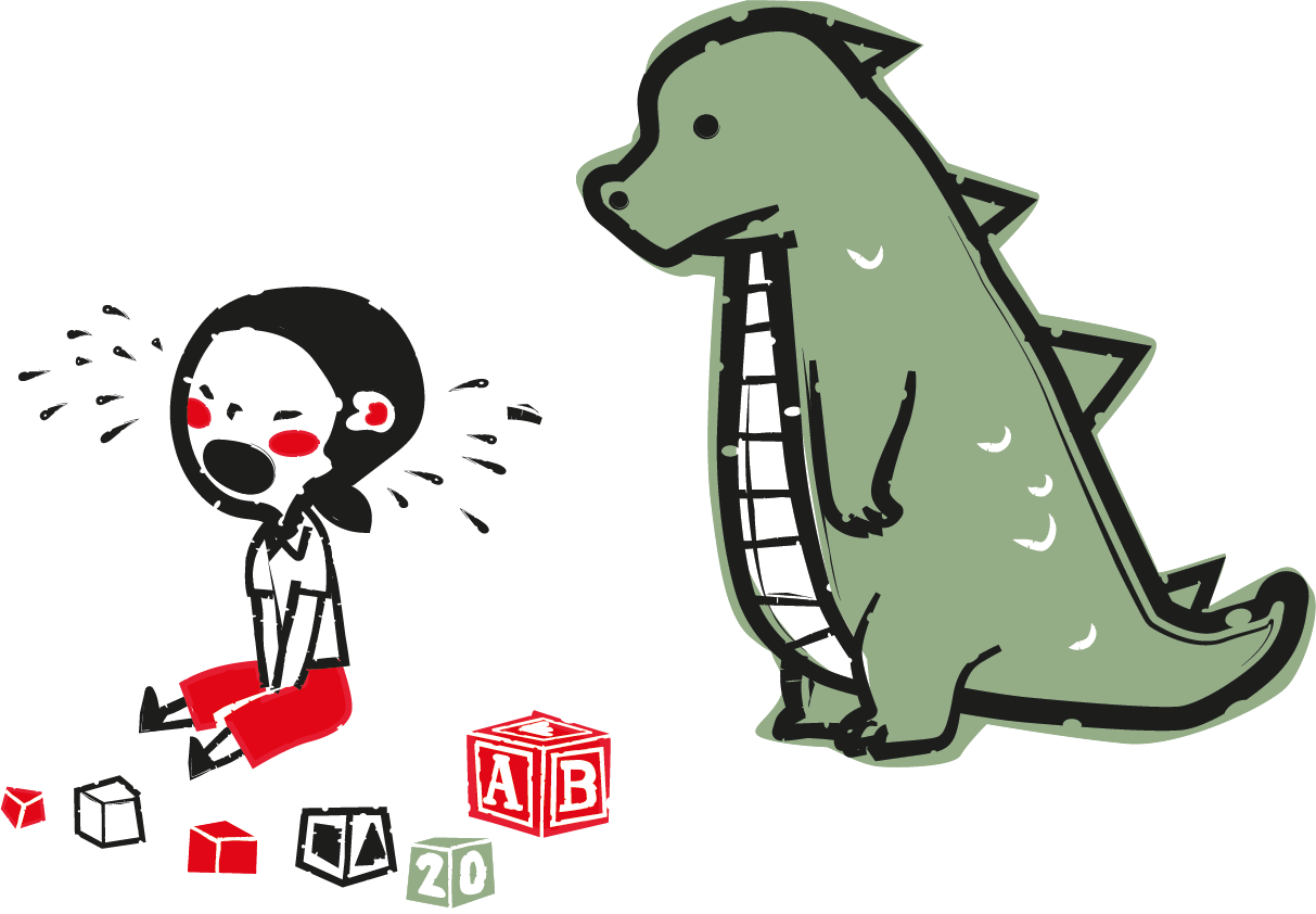 The Little Iris Has A Very Uncommon Friend Called Godzilla - Illustration (1213x842), Png Download