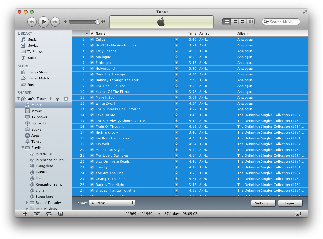 Now Click The 'import' Button In The Bottom Right Corner - Mac Os X Lion Scrollbar (1072x797), Png Download
