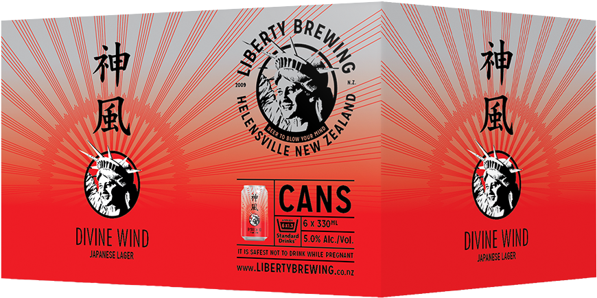 Divine Wind Can Box Liberty Brewing (900x463), Png Download