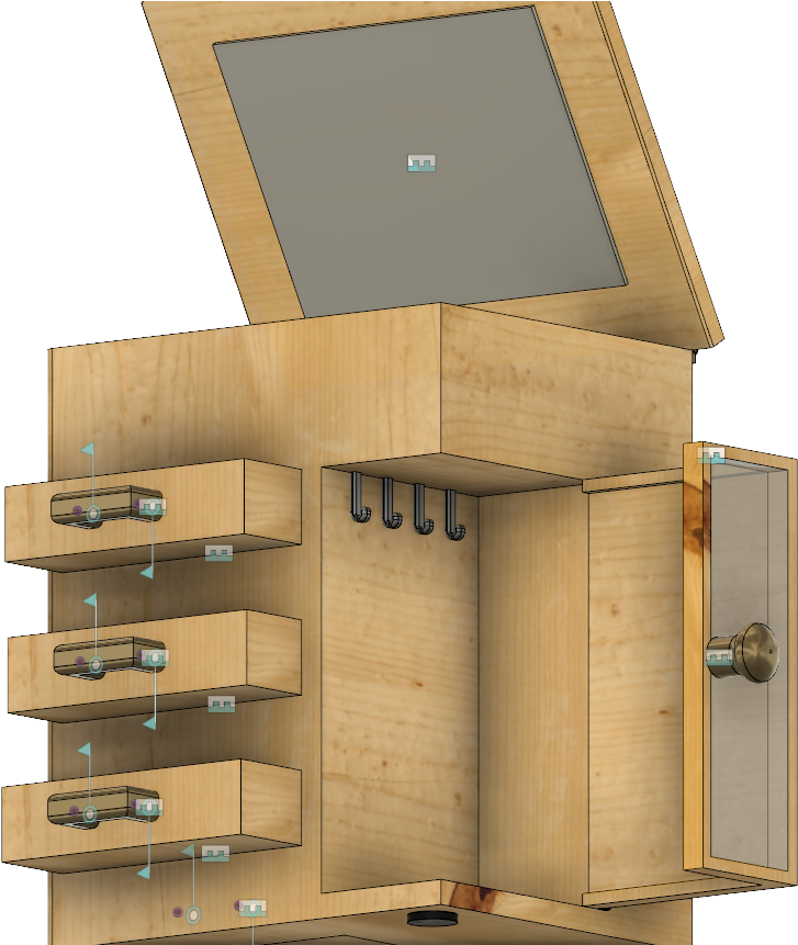 Jewelry Box Side Bottom - Plywood (1824x860), Png Download