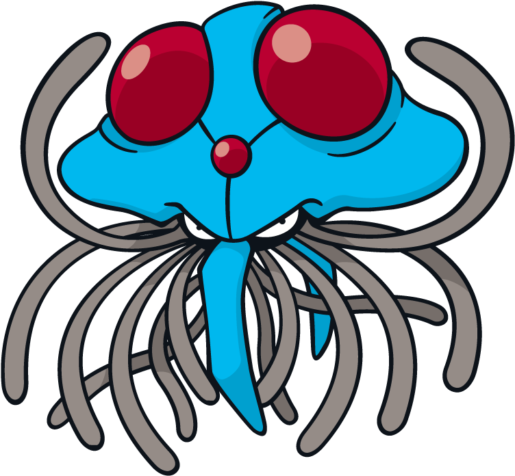 Tentacruel Pokemon Character Vector Art (800x800), Png Download