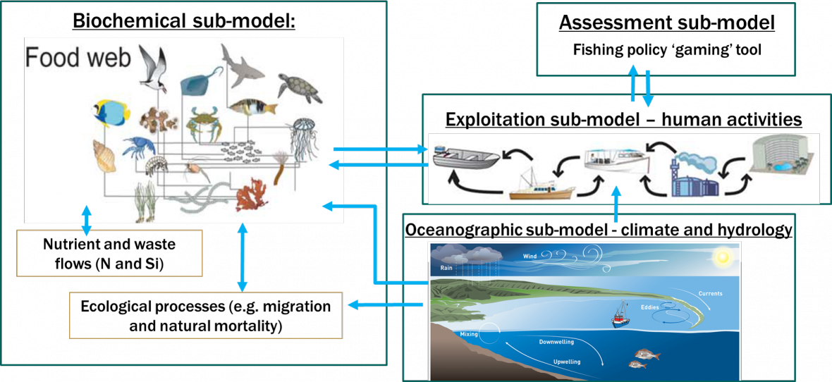 Data Integration Tool That Allows Users To Assess The - Atlantis Ecosystem Model (1180x542), Png Download