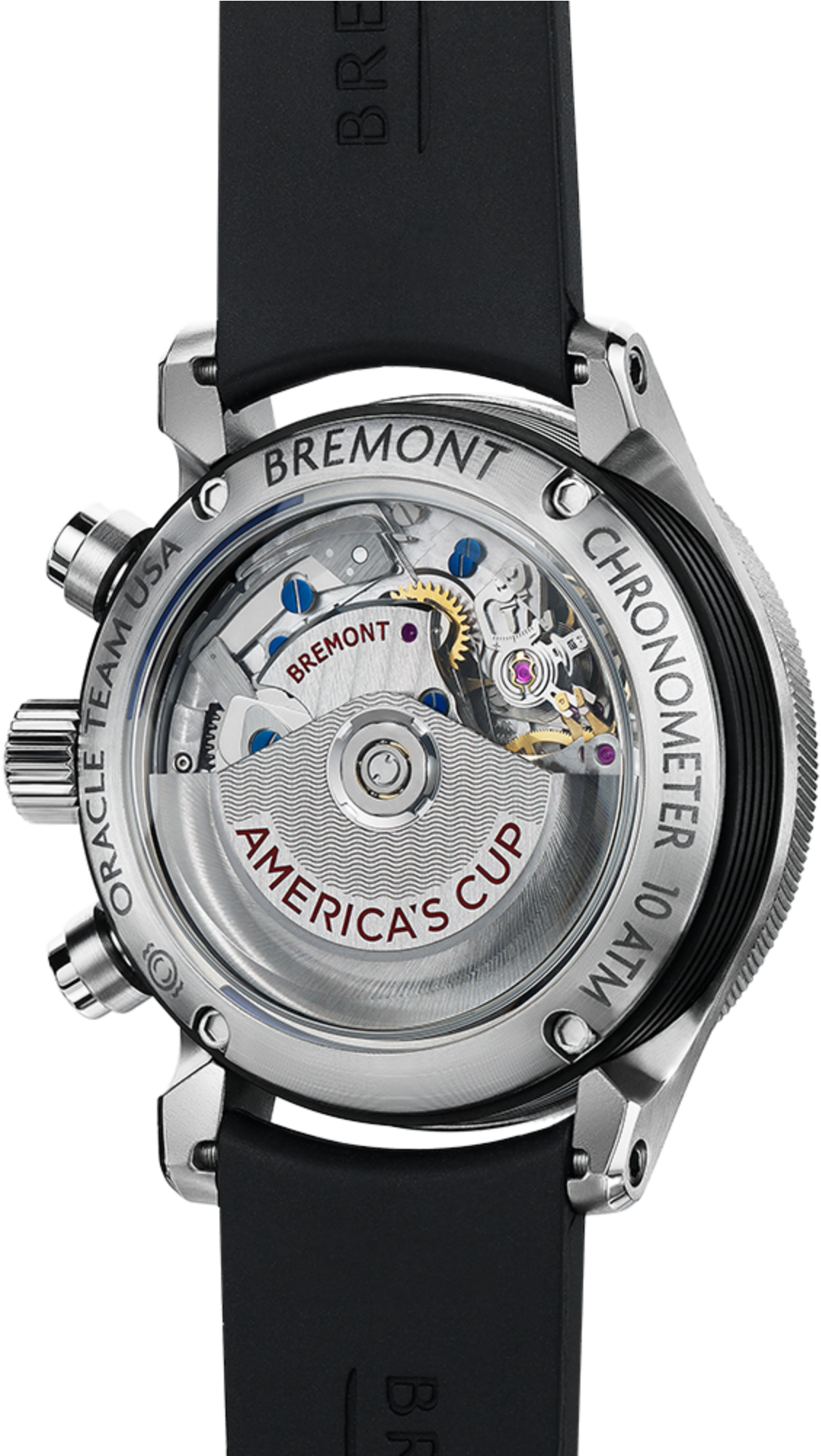 Ac R Ti Watch Back View - Bremont Watch Americas Cup Regatta Ac Black Titanium (1192x2000), Png Download