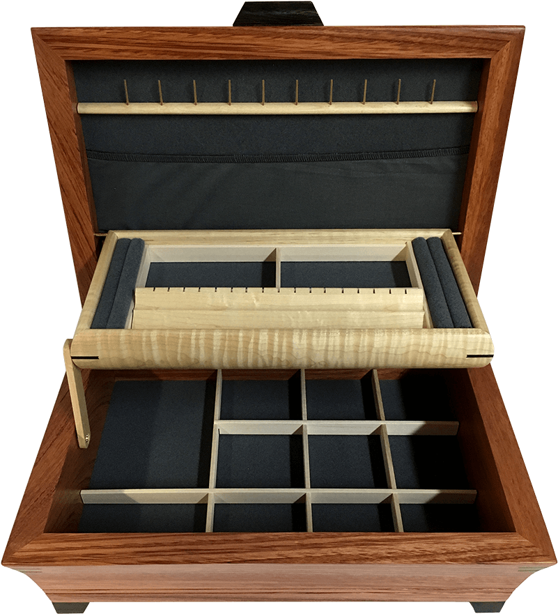 Lage Wooden Jewelry Box Jb-04 Interior - Drawer (814x900), Png Download
