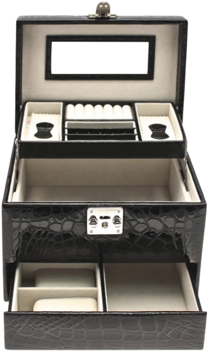 Lesser & Pavey Jewellery Box Ebony - Drawer (800x800), Png Download