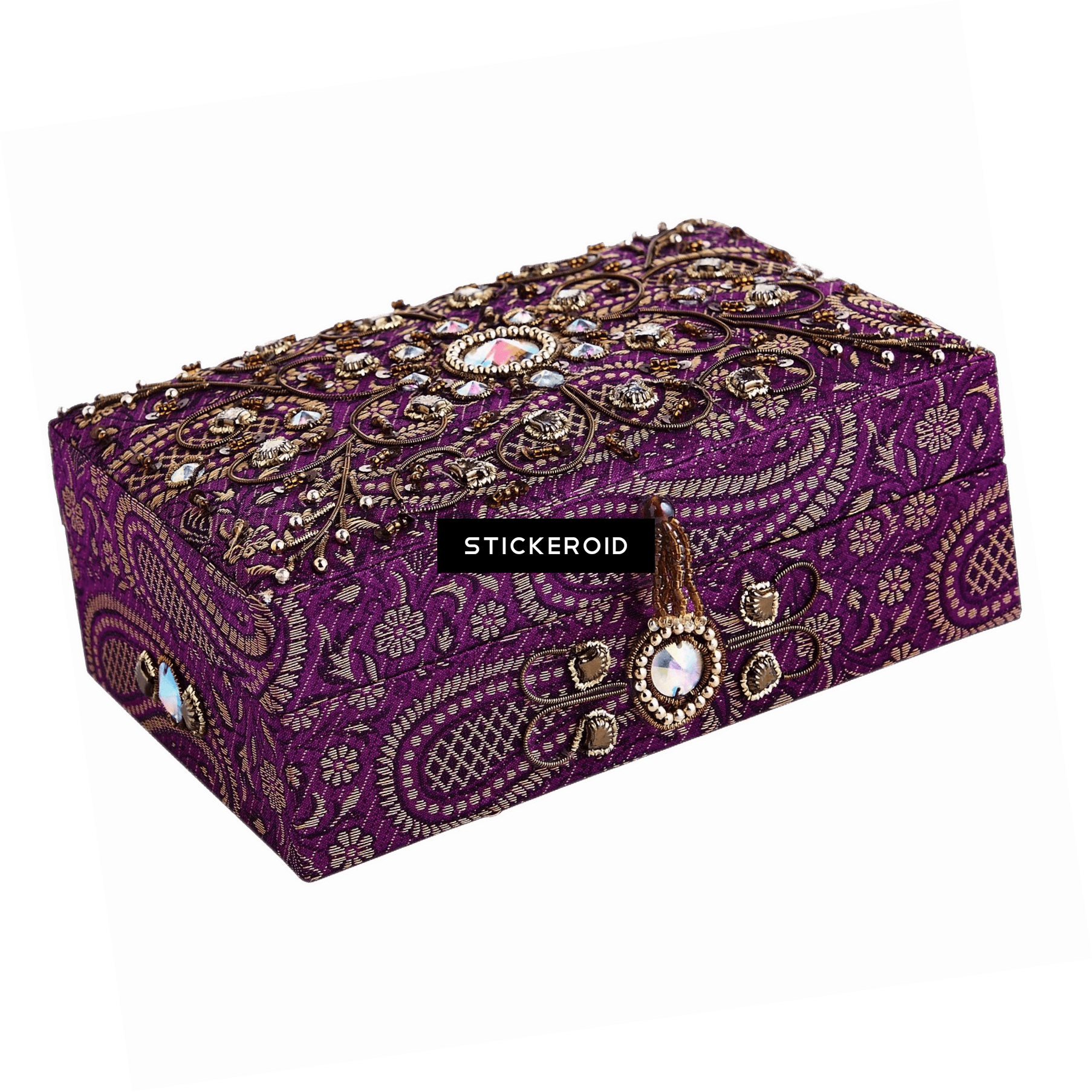 Embroidered Jewelry Box - Embroidery (1806x1807), Png Download