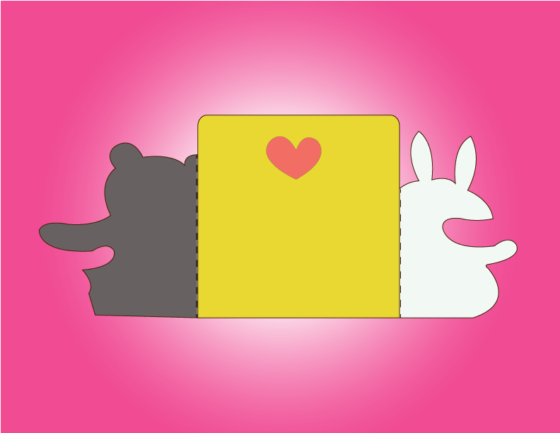 Cut The Card Out Around The Edges, But Don't Cut The - Greeting Card (792x612), Png Download