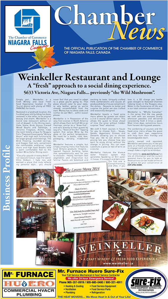 Weinkeller Niagara Falls Review Small - Niagara Falls Chamber Of Commerce (600x1034), Png Download