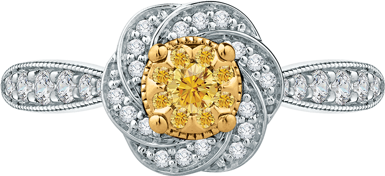 Gbr0034ec 03wy - Engagement Ring (1000x1000), Png Download