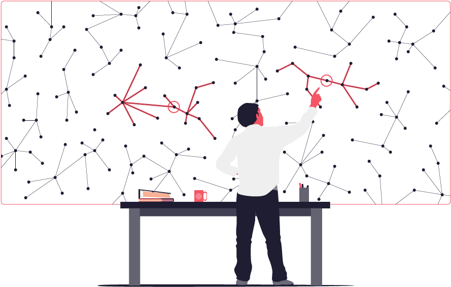 We Bring Together Analytics, Graph And Data Visualization - Illustration (1450x600), Png Download