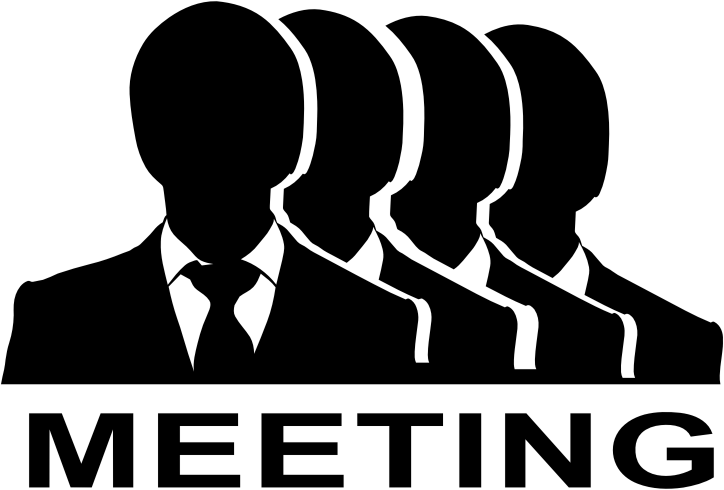 This Png File Is About Networking , Meeting , Black - Meeting Sign Clipart (724x490), Png Download