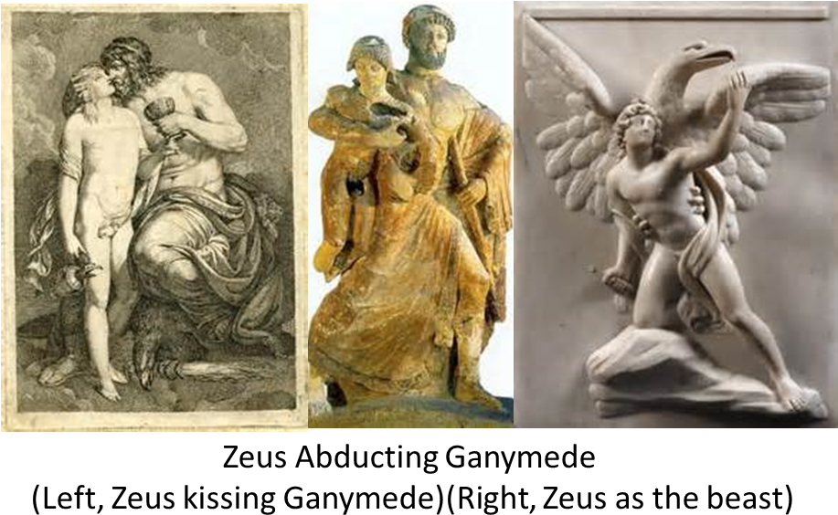 Like How Ganymede Reacts To Zeus Abduction And Seduction - Carving (916x589), Png Download