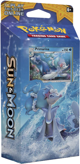 Pokemon Sun And Moon Theme Deck Bright Tide - Sun And Moon Primarina Theme Deck (600x600), Png Download