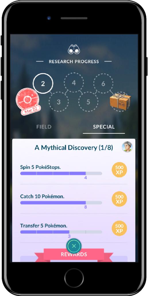 In A Quest Described As “a Mythical Discovery” They - Pokemon Go Mythical Discovery Mew (576x1024), Png Download
