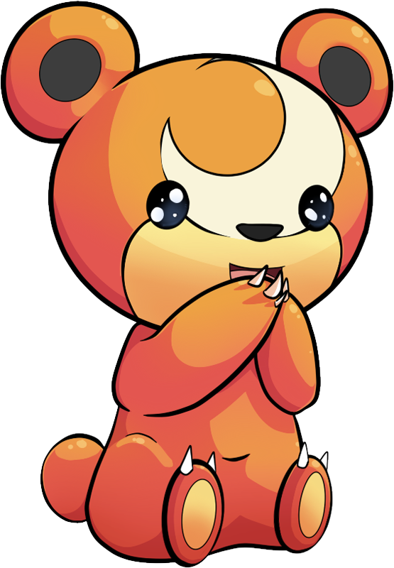 9,768,000 Exp - Teddiursa Pokemon (555x800), Png Download