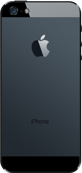 Iphone5s Space Grey (628x622), Png Download